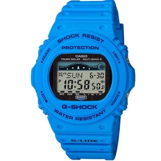 【CASIO 卡西歐】G-SHOCK G-LIDE 極限運動錶 太陽能錶 電波錶 運動錶(GWX-5700CS-2)