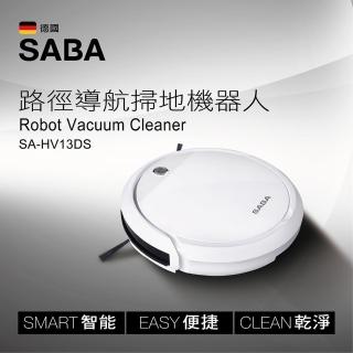 【SABA】路徑導航掃地機器人附遙控器 SA-HV13DS(福利品)