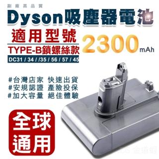 【deen Z】適用Dyson DC45 TypeB電池 戴森吸塵器電池 DC31/34/56/57電池(加大容量 獨家一年保固)