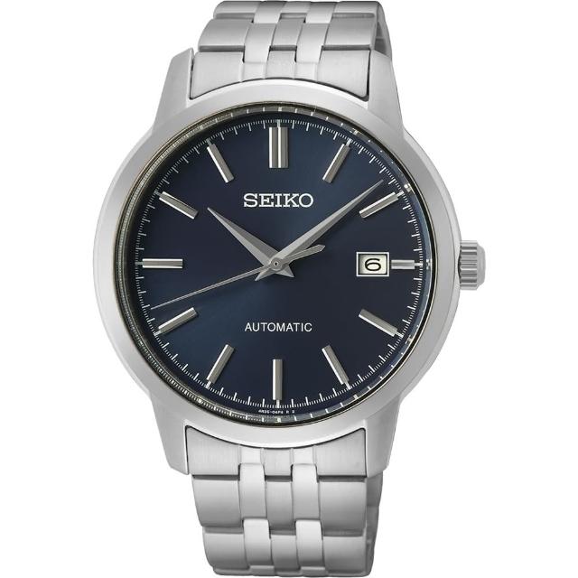 【SEIKO 精工】CS系列 簡約機械腕錶 SK038  -藍/ 41.2mm(4R35-05J0B / SRPH87K1)