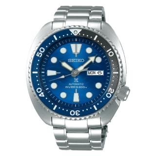 【SEIKO 精工】PROSPEX 愛海洋系列鋼帶潛水機械腕錶 SK038 -海龜型45mm(SRPD21J1/4R36-07D0B)