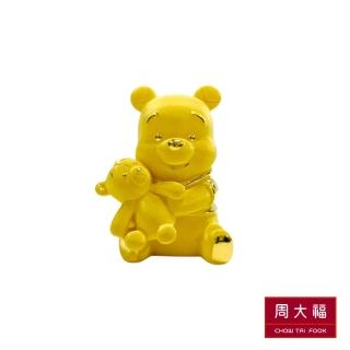 【周大福】小熊維尼系列 小熊維尼與熊寶寶黃金擺件(限量發行)