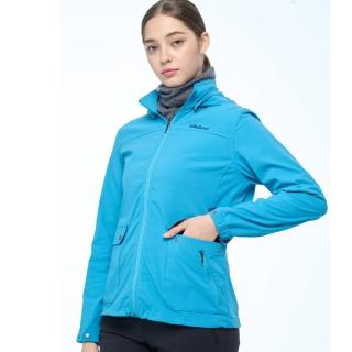 【Wildland 荒野】女環保N66彈性貼袋外套(土耳其藍色)