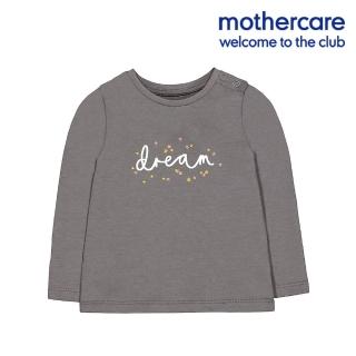 【mothercare】專櫃童裝 灰色小花長袖T恤/上衣(9個月-6歲)