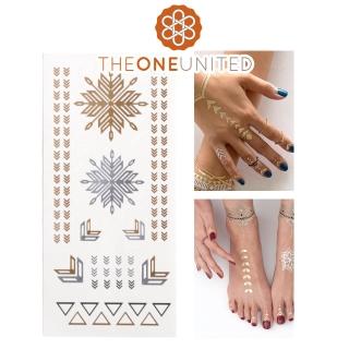 【The One】歐美時尚金屬感紋身貼-中(6-海拉之雪)