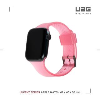 【UAG】[U] Apple Watch 38/40/41mm 時尚亮透錶帶-透粉(UAG)