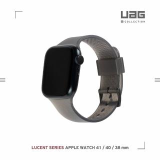 【UAG】[U] Apple Watch 38/40/41mm 時尚亮透錶帶-透黑(UAG)