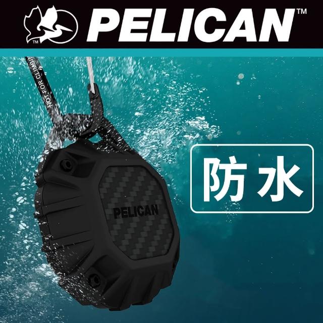 【PELICAN】Marine 陸戰隊 AirTag 專用防水保護殼附贈吊環 - 黑