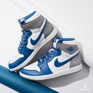 【NIKE 耐吉】Jordan 1 Retro High OG True Blue 男鞋 藍白色 喬丹 運動 休閒鞋 DZ5485-410