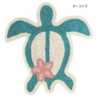 【日本TOMO】日本空運頂級高含棉可愛藍海龜吸水腳踏墊(療癒系可愛小動物/浴室地墊/臥室地毯/海洋風)