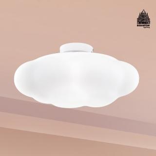 【必登堡】浮雲吸頂燈 30cm B562004(現代/簡約/雲朵/白雲/雲)