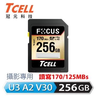 【TCELL 冠元】FOCUS A2 SDXC UHS-I U3 V30 170/125MB 256GB 記憶卡