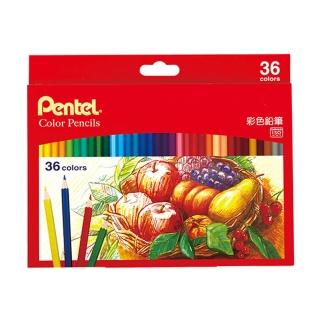 【Pentel 飛龍】彩色鉛筆 36色 /盒 CB8-36TH(36色組)