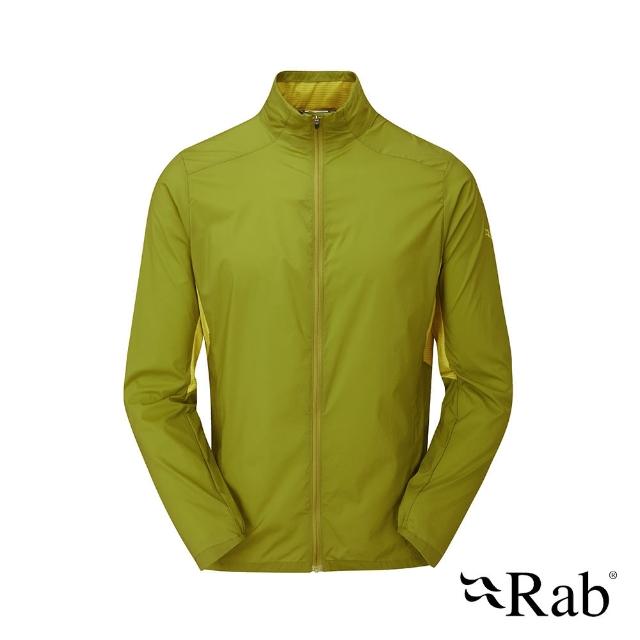 【RAB】Windveil Jacket 輕量透氣風衣外套 男款 白楊綠 #QWS68