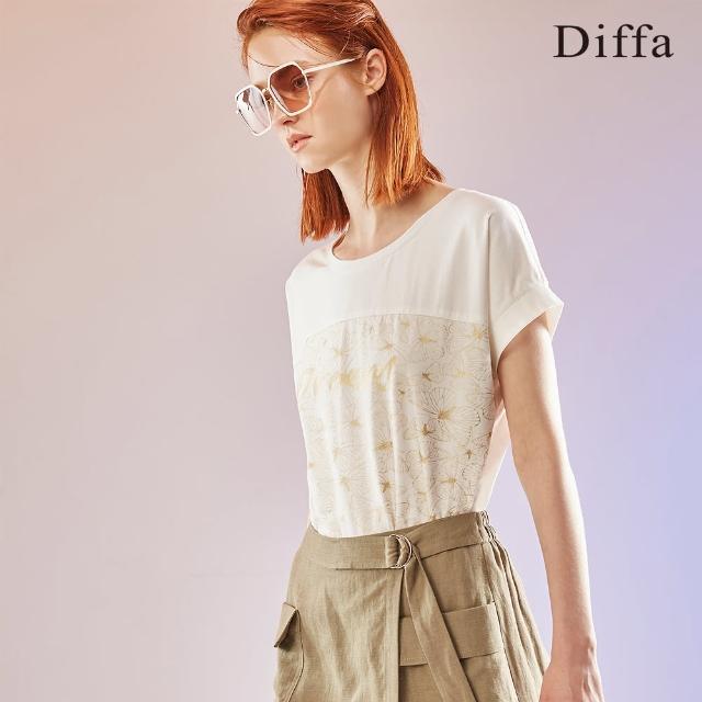 【Diffa】Dream蝴蝶燙金連袖針織衫-女