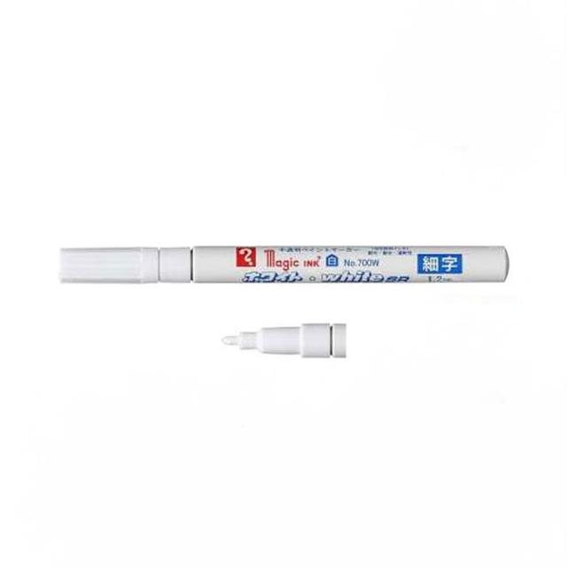 【日本 寺西】White SR 工業用 耐水 耐光 速乾 油漆筆 1.5mm /支 M700WP(細字)