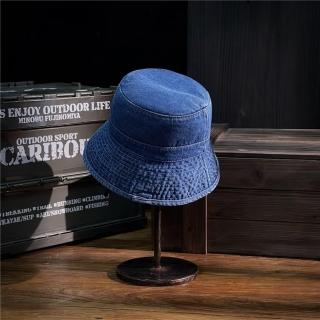 【巴黎精品】漁夫帽遮陽帽(復古牛仔車縫線漁夫男女帽子3色a1ag78)