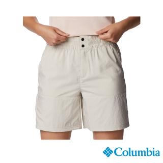 【Columbia 哥倫比亞 官方旗艦】女款-W Coral RidgeUPF50快排短褲-卡其(UAR09590KI / 2023春夏)