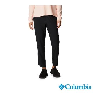 【Columbia 哥倫比亞 官方旗艦】女款-Columbia HikeUPF50快排長褲-黑色(UAR33630BK / 2023春夏)