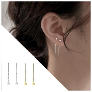 【HaNA 梨花】韓國唯一極簡．迷你小方塊耳線耳環