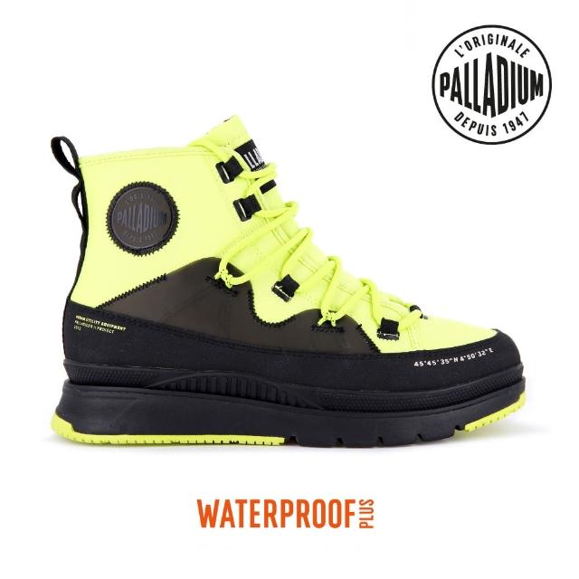 【Palladium】PALLASIDER TRAVEL WP+輕量橘標防水靴-男-螢光綠(07981-312)