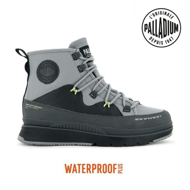 【Palladium】PALLASIDER TRAVEL WP+輕量橘標防水靴-男-灰(07981-071)