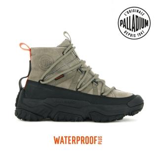 【Palladium】OFF GRID CRS NBK WP+皮革輪胎橘標防水靴-中性-沙漠灰(77986-297)