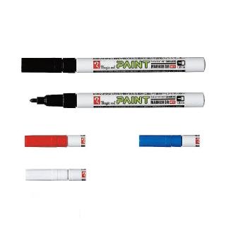 【日本 寺西】工業用 油漆筆 耐光 耐水 細字 1.2mm /支 MSR551P(黑/紅/藍/白)