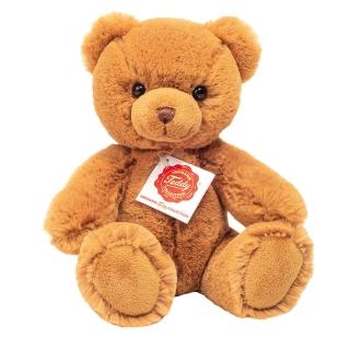 【HERMANN TEDDY】德國赫爾曼泰迪熊快樂軟毛小泰迪熊棕(正版德國製好運泰迪熊)