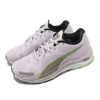 【PUMA】慢跑鞋 Velocity Nitro 2 Fade Wns 女鞋 紫 綠 黑 氮氣中底 緩震 運動鞋(37852701)