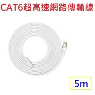 【FJ】CAT6超高速傳輸乙太網路線5M(適合ADSL/MOD/Giga網路交換器/無線路由器)