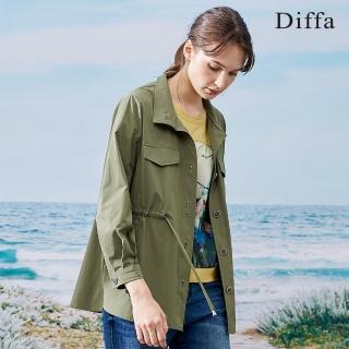 【Diffa】速乾涼感抗UV長版外套-女(休閒外套)