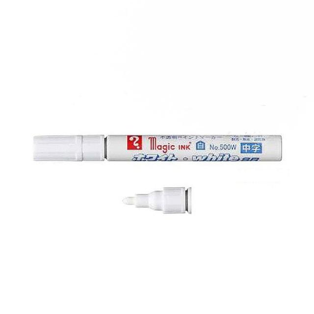 【日本 寺西】White SR 工業用 耐水 耐光 速乾 油漆筆 2.5mm /支 M500WP(中字)