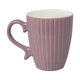 【EXCELSA】新骨瓷馬克杯 葡萄奶昔325ml(水杯 茶杯 咖啡杯)