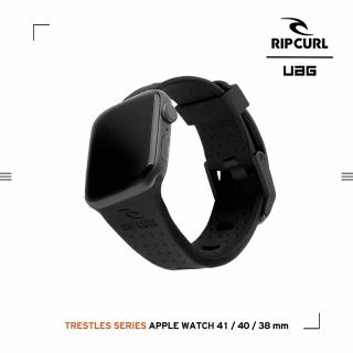 【UAG】X RIP CURL Apple Watch 38/40/41mm 舒適矽膠運動錶帶-極限黑(UAG)