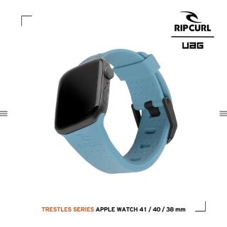 【UAG】X RIP CURL Apple Watch 38/40/41mm 舒適矽膠運動錶帶-天空藍(UAG)