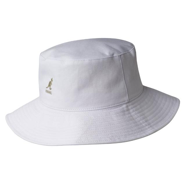 【KANGOL】WASHED FISHERMAN 寬沿漁夫帽(白色)