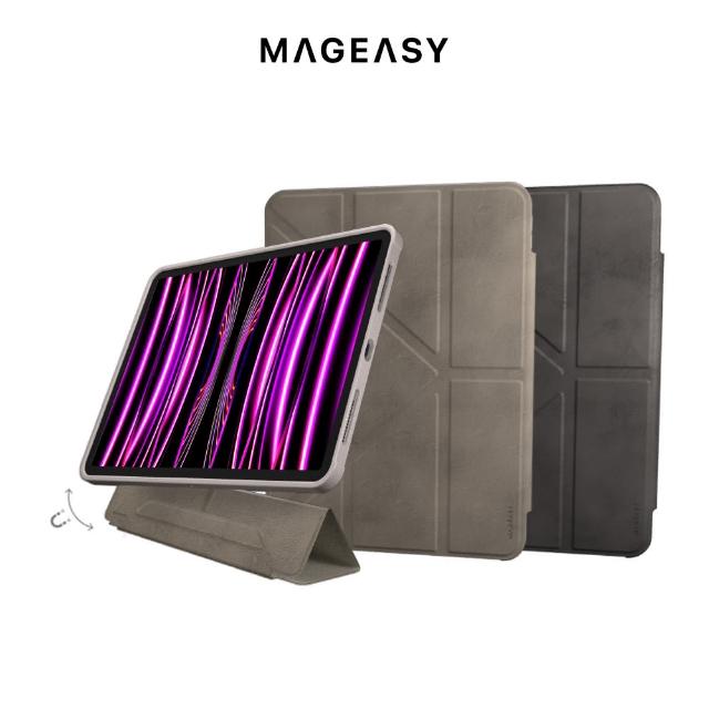 【MAGEASY】iPad Pro 11吋/Air 10.9吋 可拆式多角度支架透明保護套 VIVAZ+(支援2022 iPad Pro)