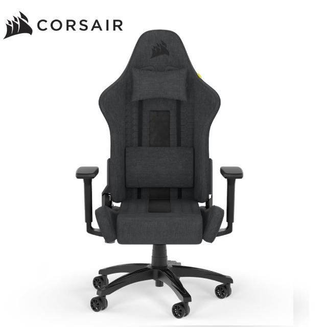 【CORSAIR 海盜船】TC100 RELAXED 電競椅-布質款-灰(含基本安裝)