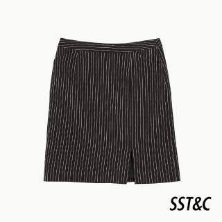 【SST&C 出清３５折】黑白條紋西裝裙7461909004