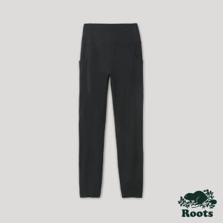 【Roots】Roots女裝-城市悠遊系列 口袋設計高腰內搭褲(黑色)