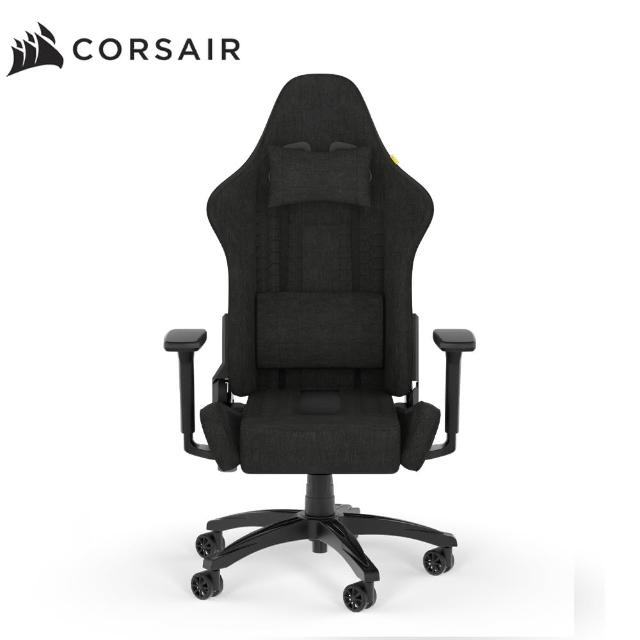 【CORSAIR 海盜船】TC100 RELAXED 電競椅-布質款-黑(含基本安裝)
