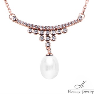 【幸福珠寶】天然珍珠項鍊 母親節活動 贈耳環(天然珍珠 夢幻珠光)