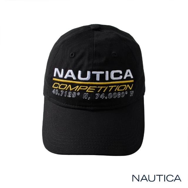【NAUTICA】COMPETITION運動風品牌LOGO休閒帽(黑)