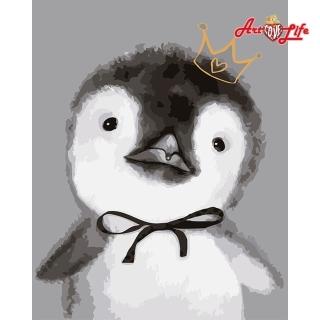 【ArtLife 藝術生活】66503_國王企鵝40*50CM(數字油畫 DIY DIY數字油畫 交換禮物 畫畫玩具)