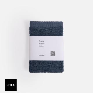 【HOLA】土耳其純棉方巾-藍染藍30*30