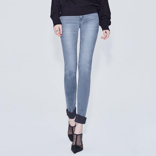 【BRAPPERS】女款 美腳ROYAL系列-低腰彈性skinny窄管褲(淺灰黑)