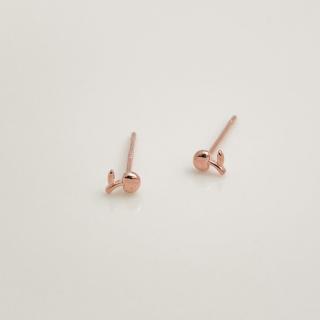 【Niloe】櫻桃純銀耳環 針式耳環 女款創新設計(925純銀 耳環 針式 造型)