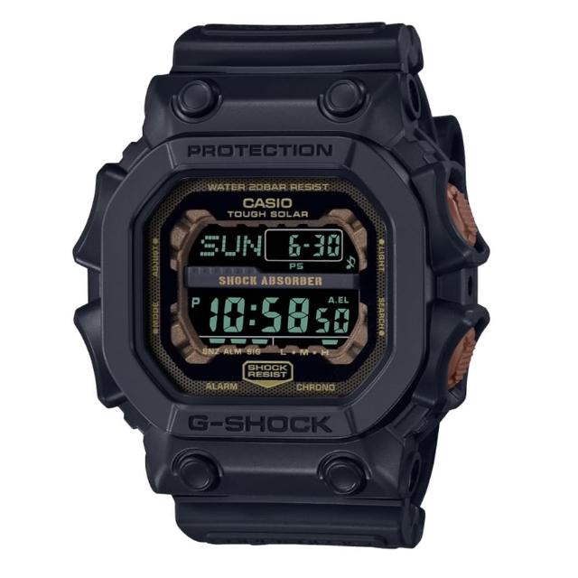 【CASIO 卡西歐】G-SHOCK太陽能潮流電子錶-消光黑 GX-56RC-1_53.6mm