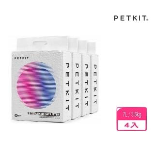 【Petkit 佩奇】5合1活性碳混合貓砂7L/3.6kg*4入組/箱｜台灣公司貨(貓砂)